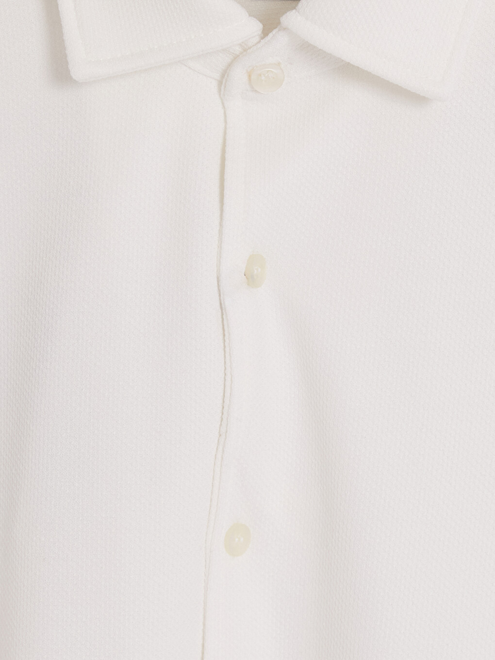 Beyaz Slim Fit Gömlek Yaka Erkek Gömlek-1