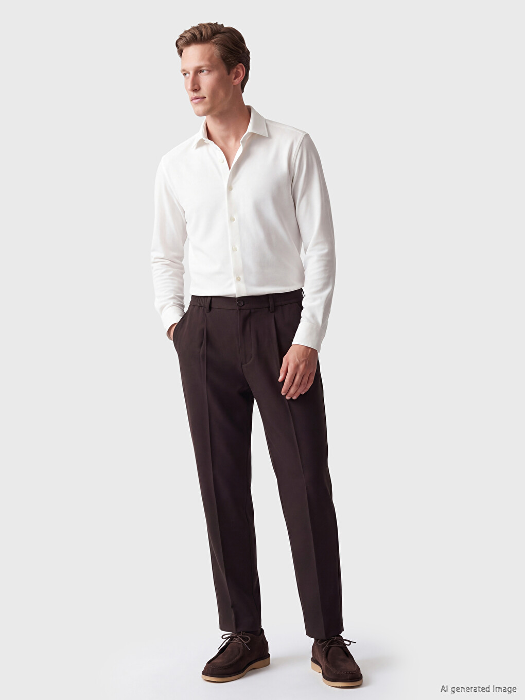 Slim Fit Shirt Collar Men's Shirt-1