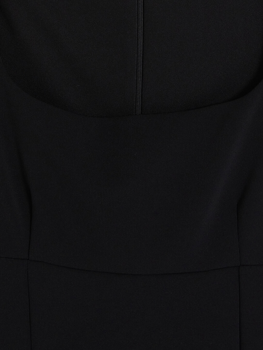Siyah Kare Yaka Bodycon Elbise-2