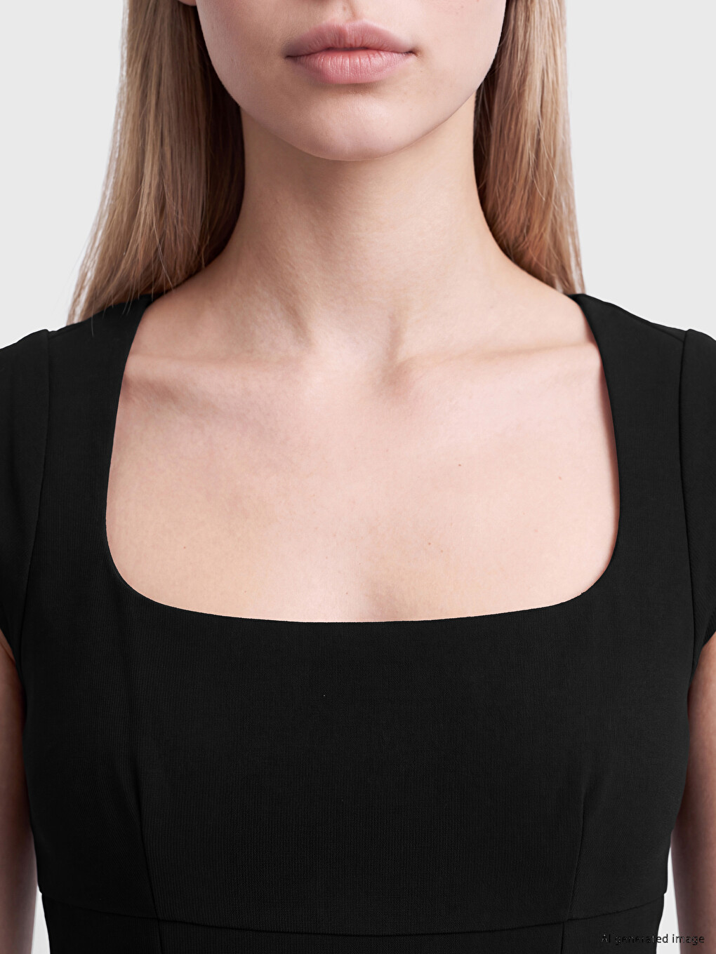 Square Neck Bodycon Dress-2