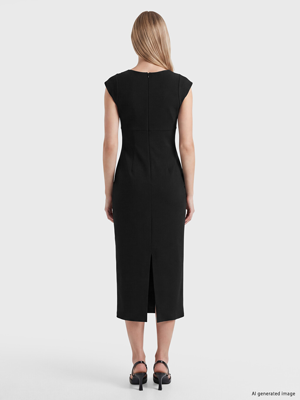 Square Neck Bodycon Dress-3