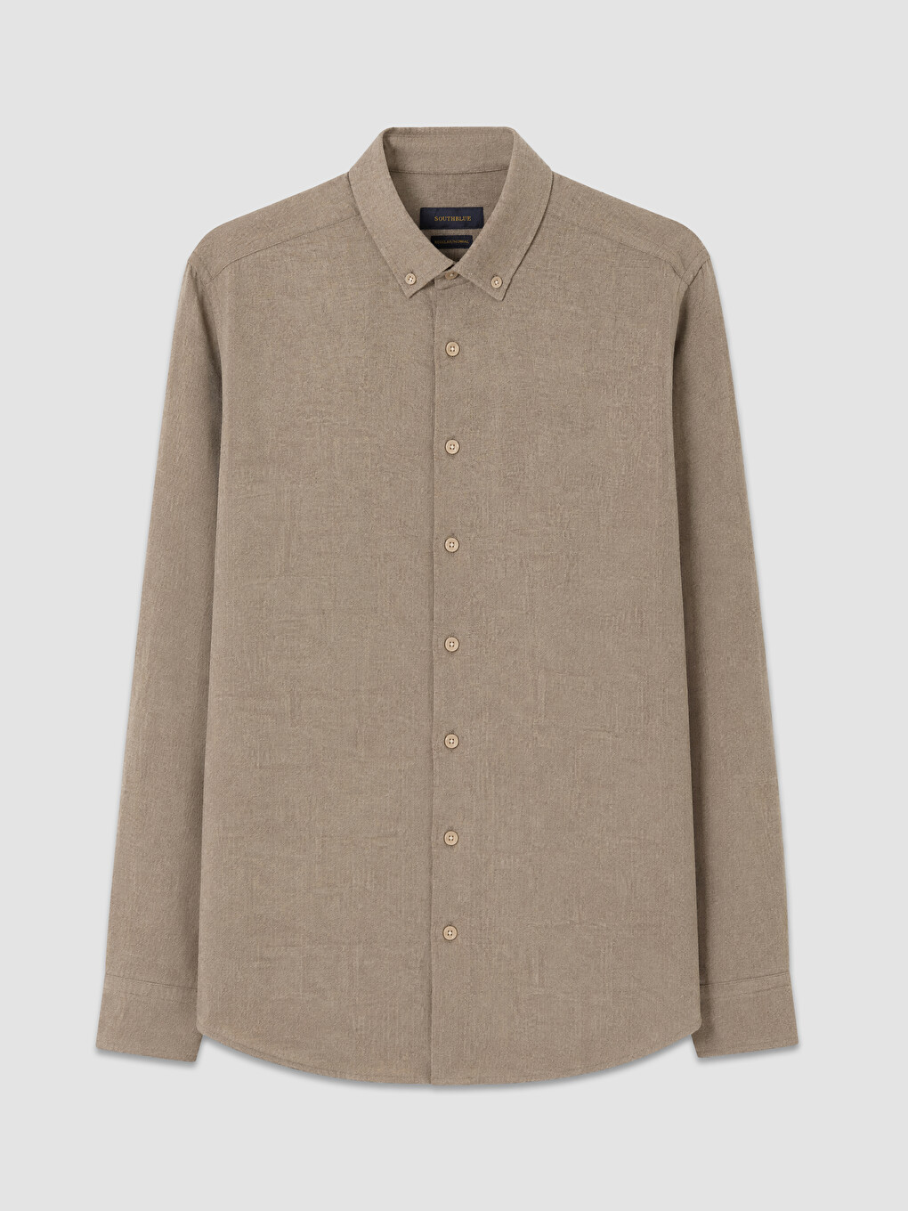 Bej Regular Fit Gabardin Erkek Gömlek