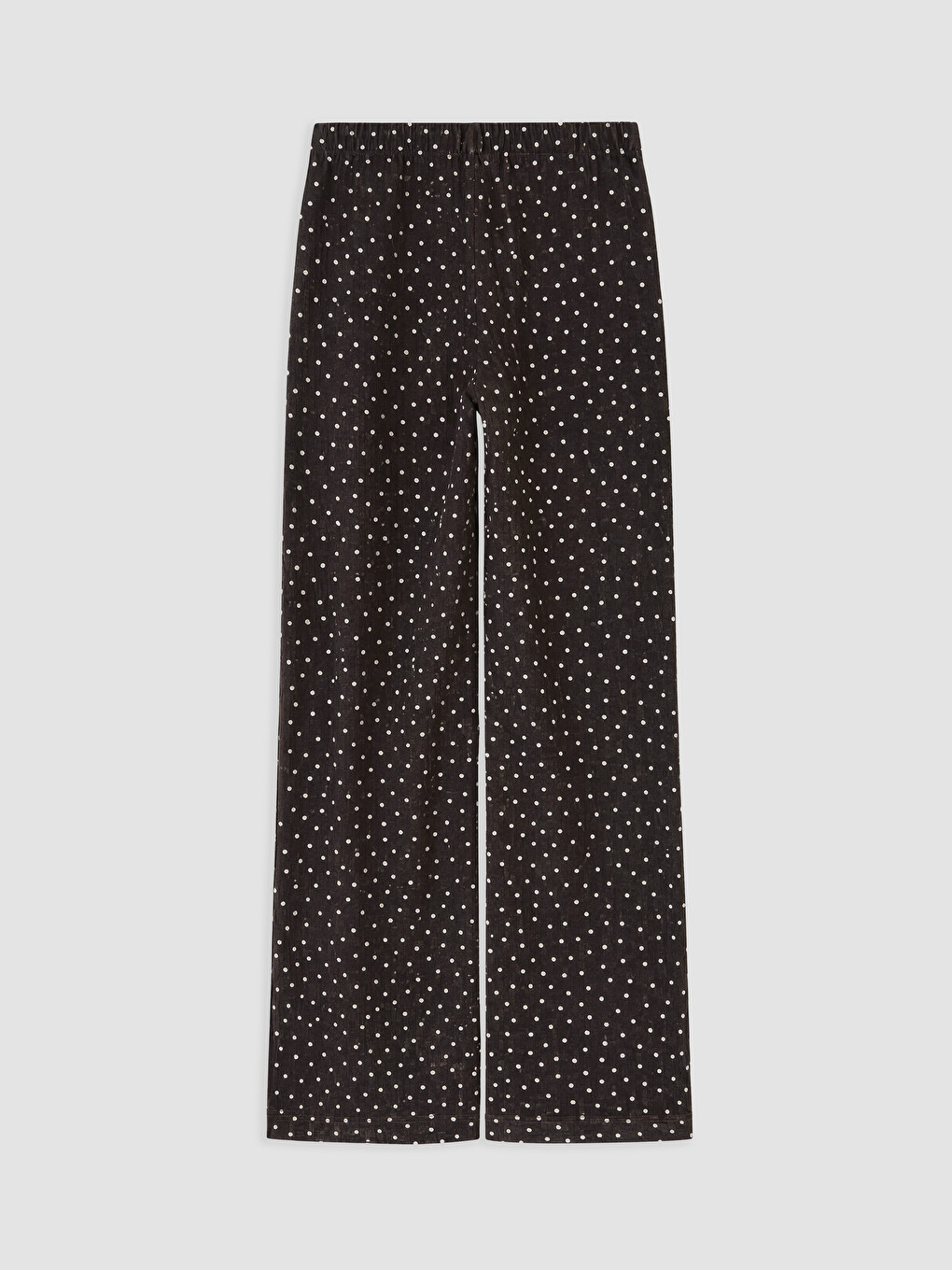 Elastic Waist Polka Dot Women's Trousers-1