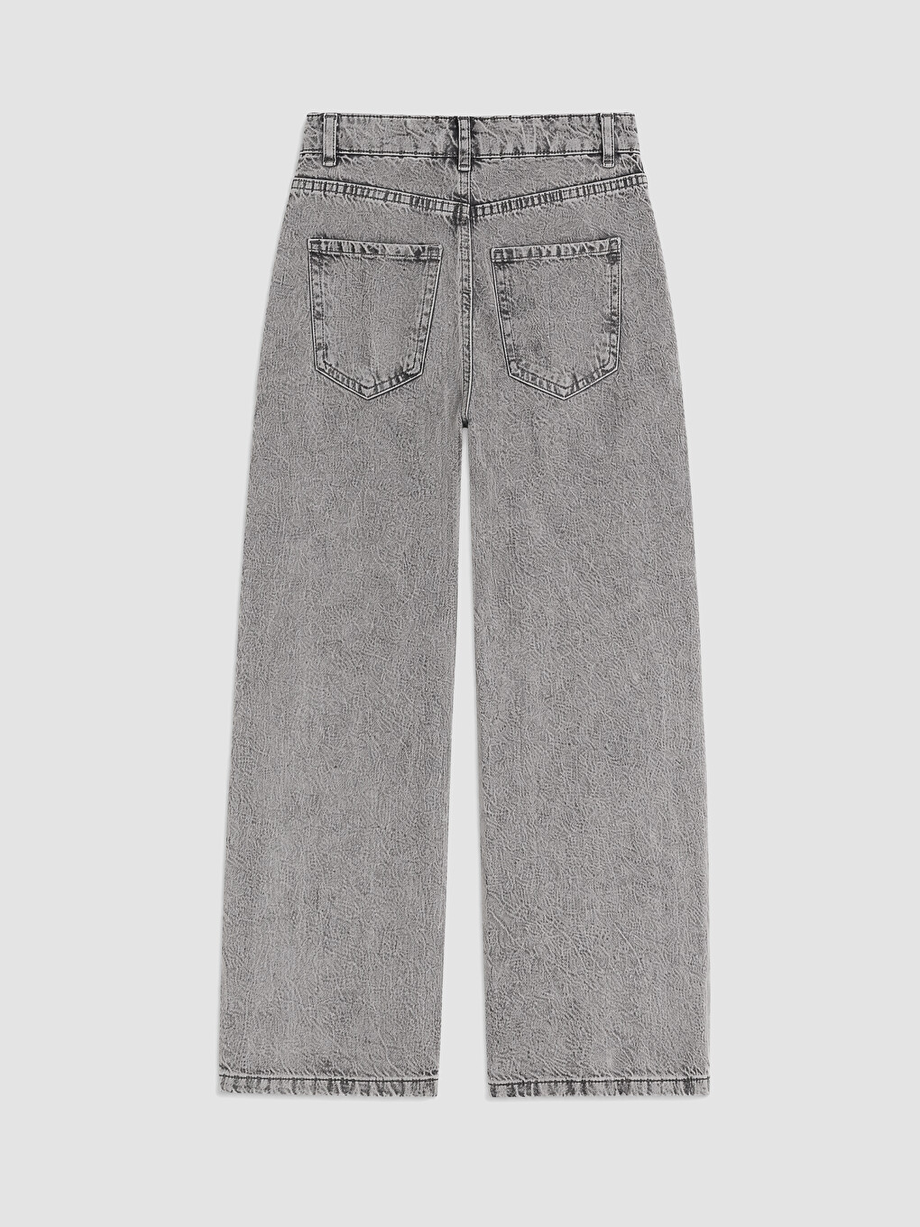 Karışık Barrel Fit Puantiyeli Kız Çocuk Jean Pantolon-3
