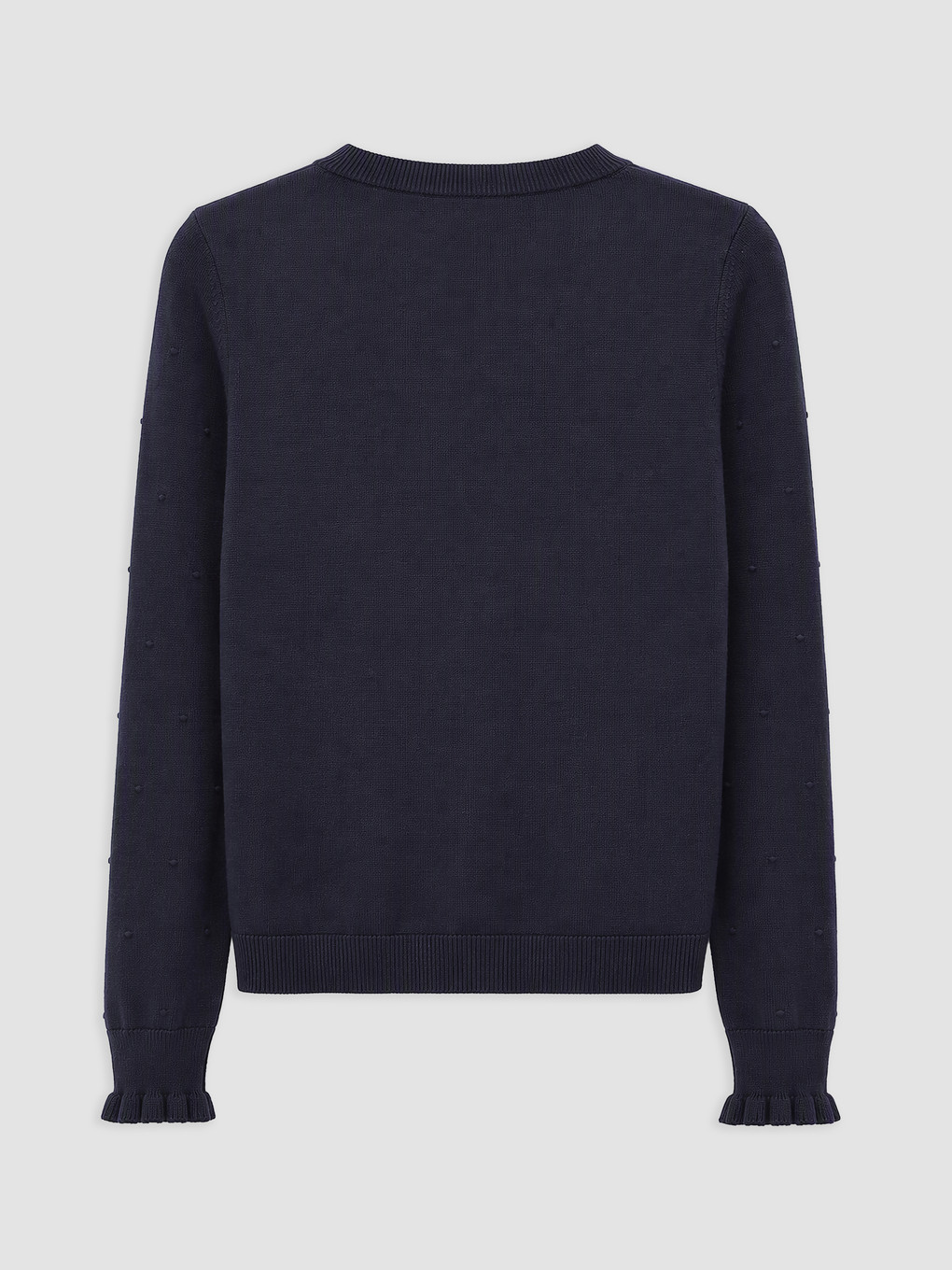 Crew Neck Embroidered Women's Knitwear Sweater-1