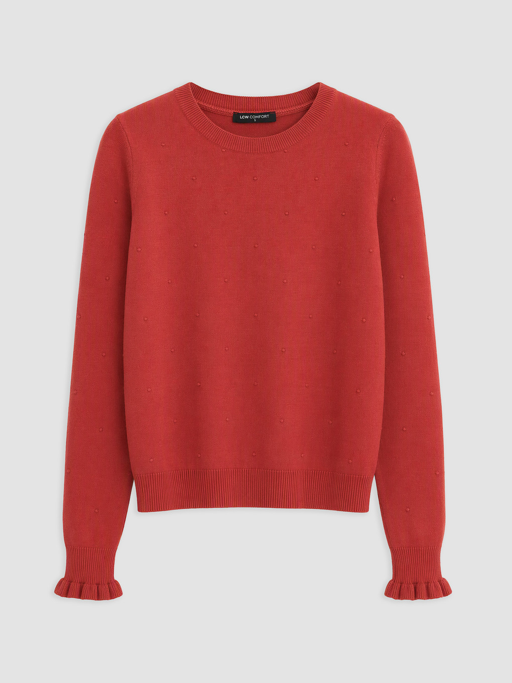 Crew Neck Embroidered Women's Knitwear Sweater