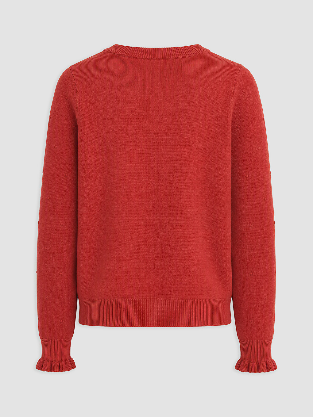 Crew Neck Embroidered Women's Knitwear Sweater-1