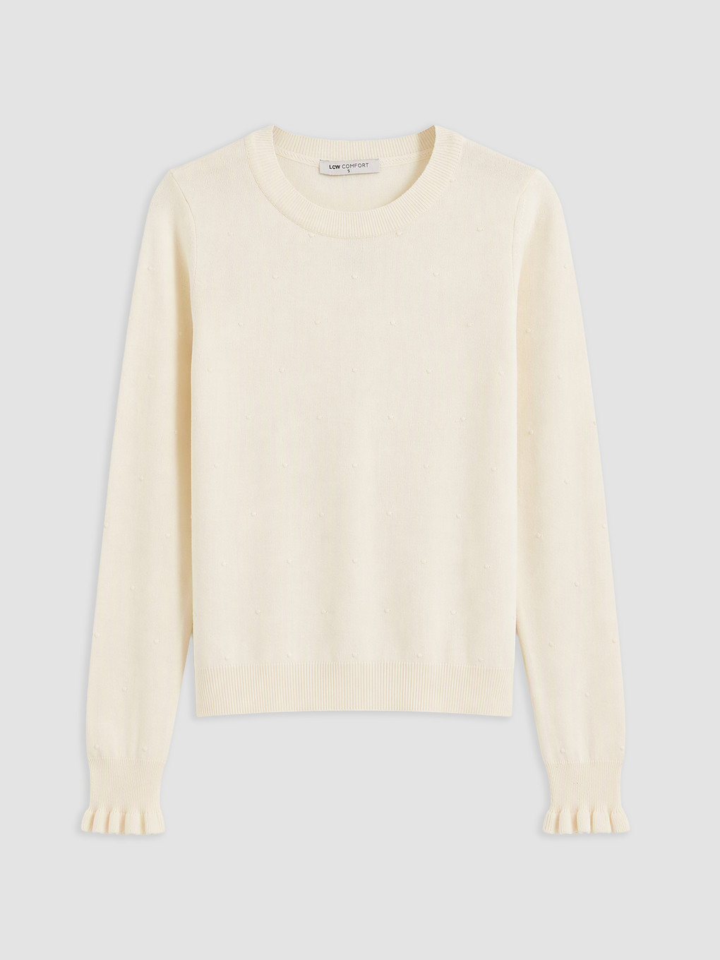 Crew Neck Embroidered Women's Knitwear Sweater