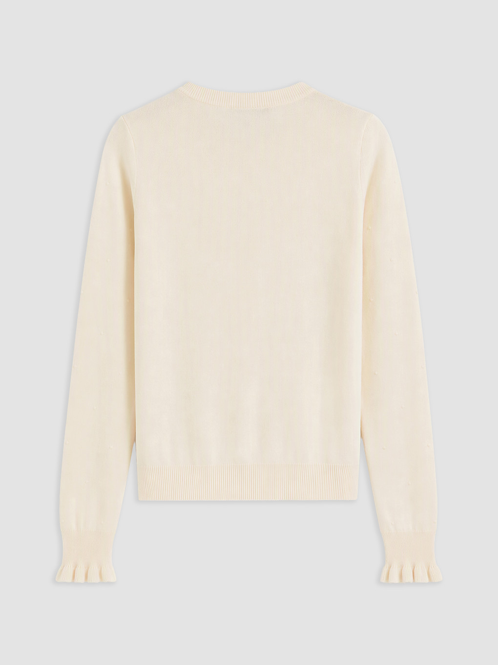 Crew Neck Embroidered Women's Knitwear Sweater-1