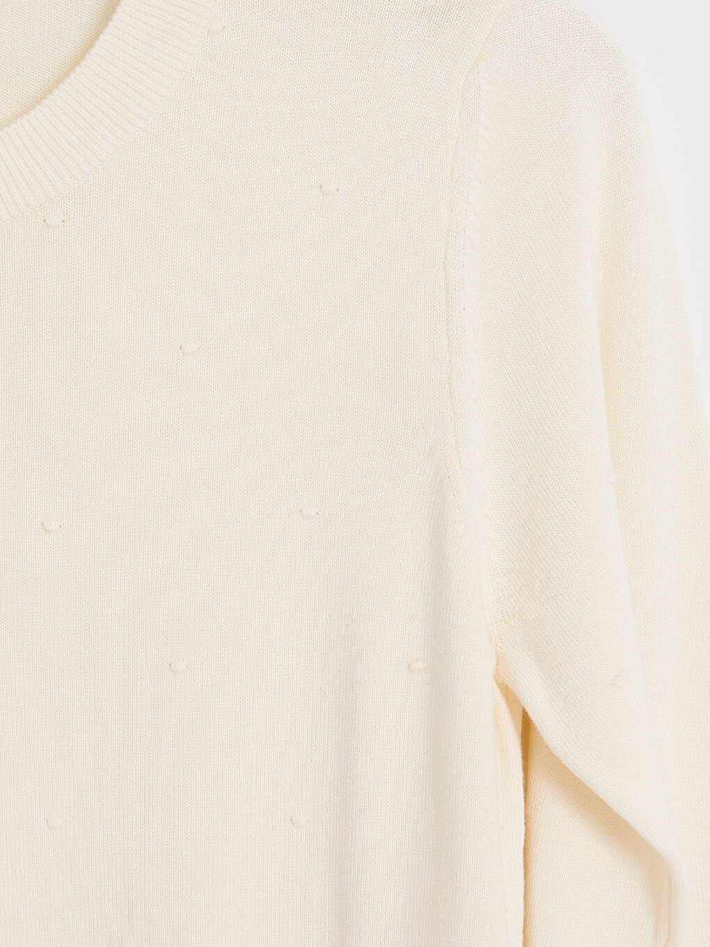 Crew Neck Embroidered Women's Knitwear Sweater-2