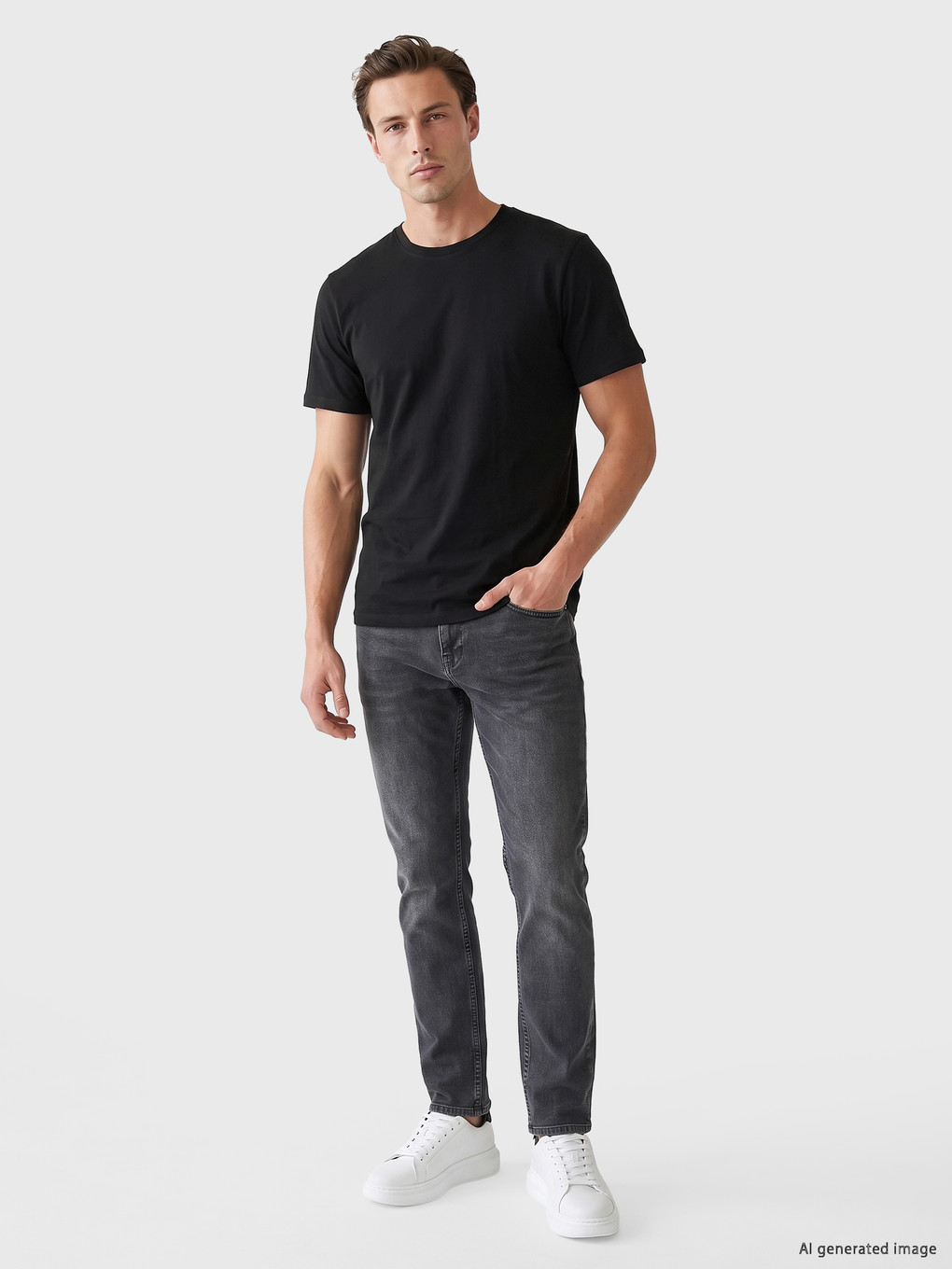 Crew Neck Men's T-shirt-1