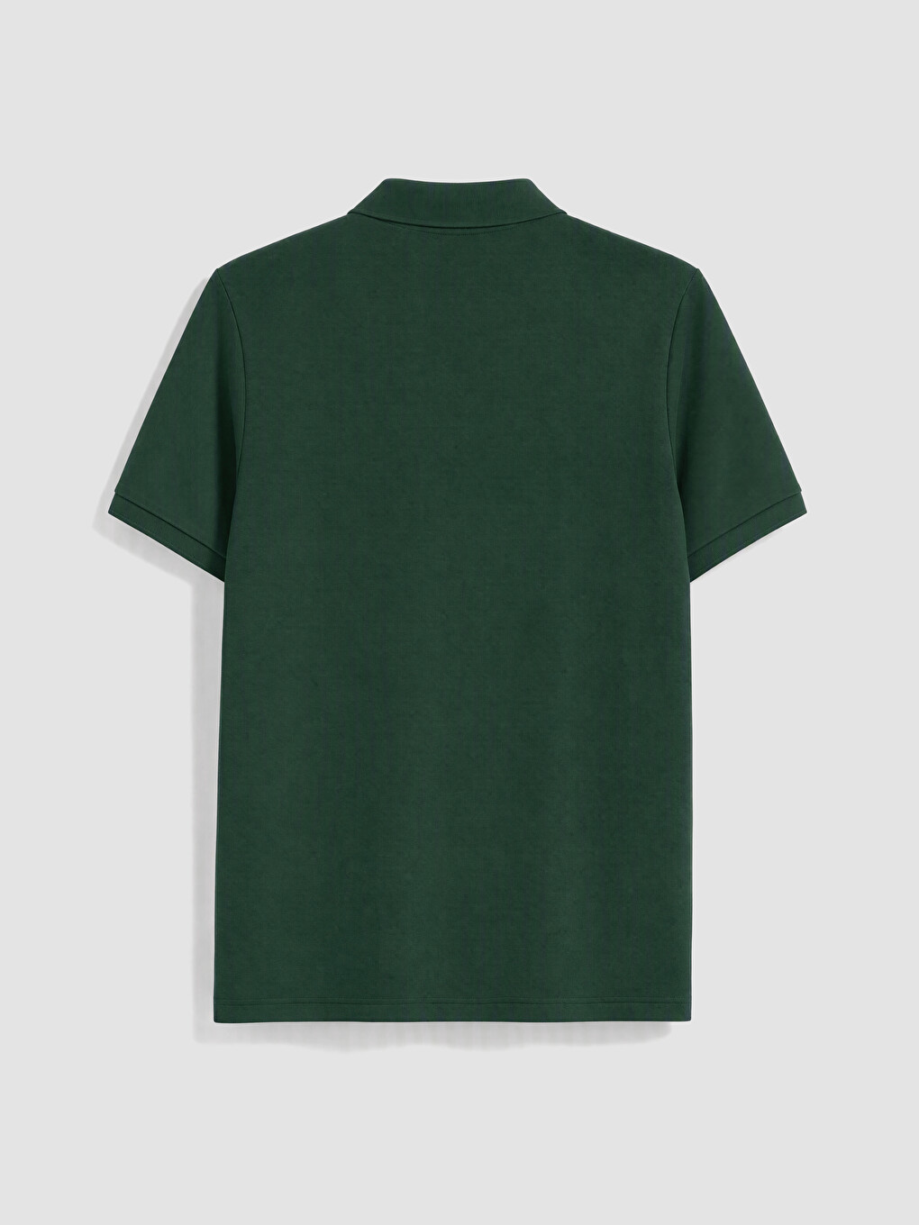 T-shirt Me Jakë Polo Me Prerje Të Rregullt Për Burra-2