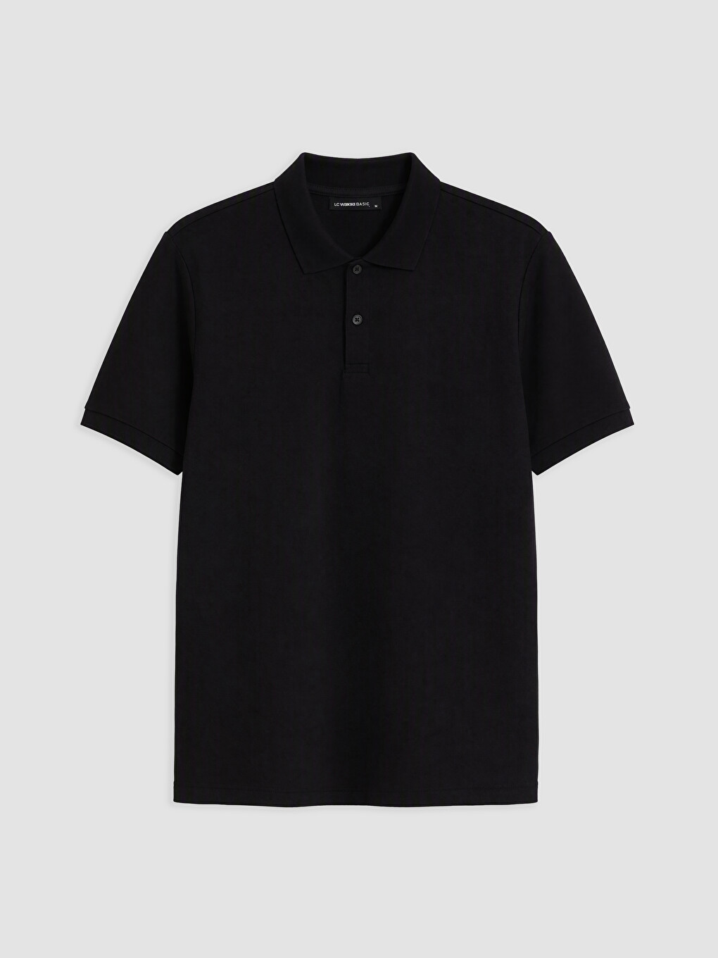 Siyah Polo Yaka Pike Erkek Tişört