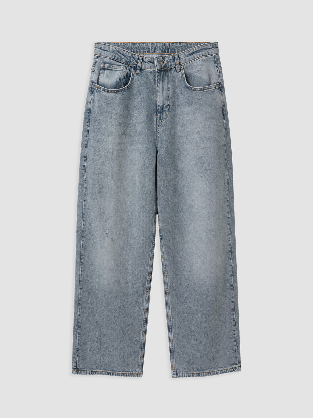 Gri 710 Loose Fit Erkek Jean Pantolon