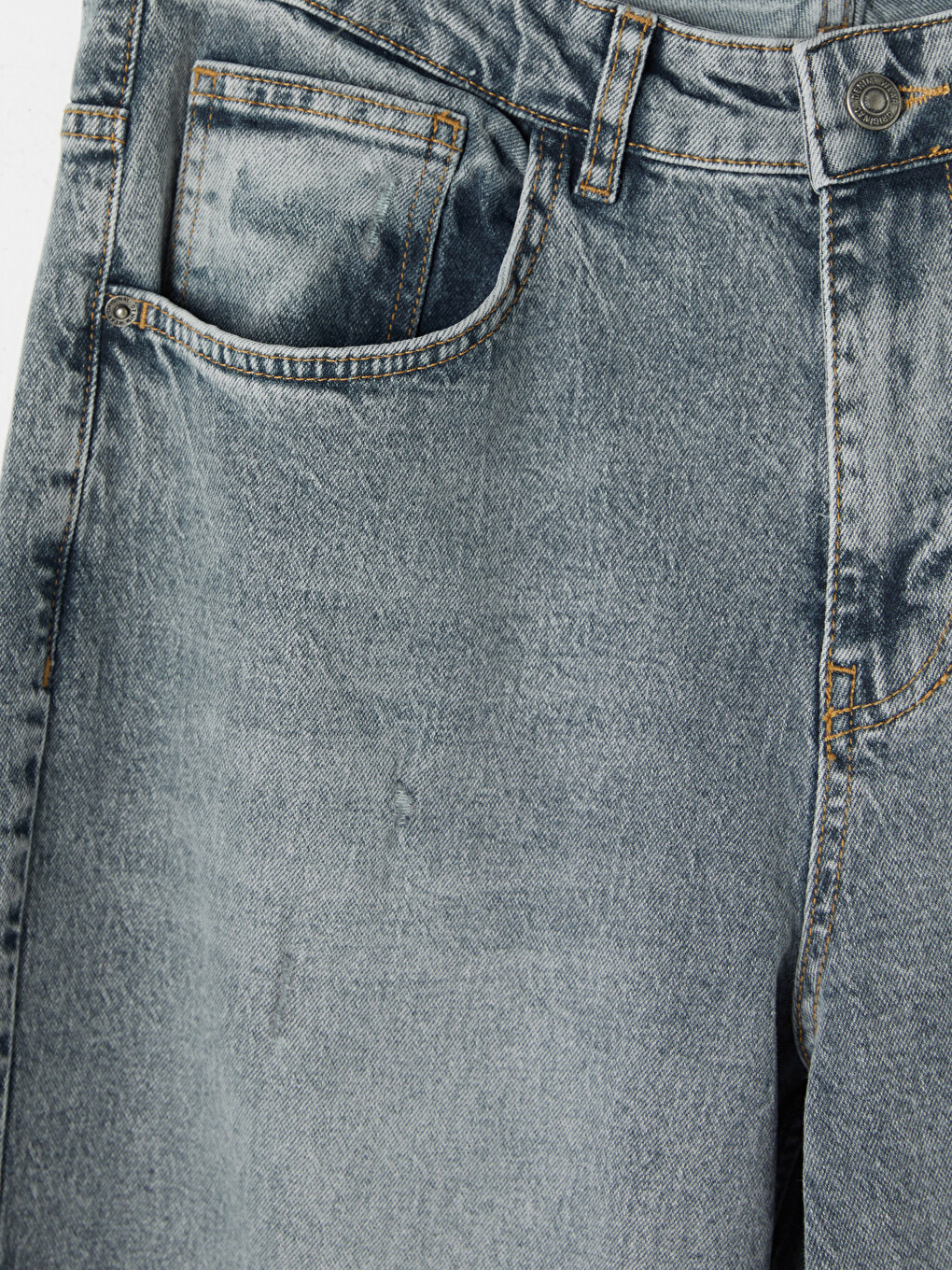 Gri 710 Loose Fit Erkek Jean Pantolon-2