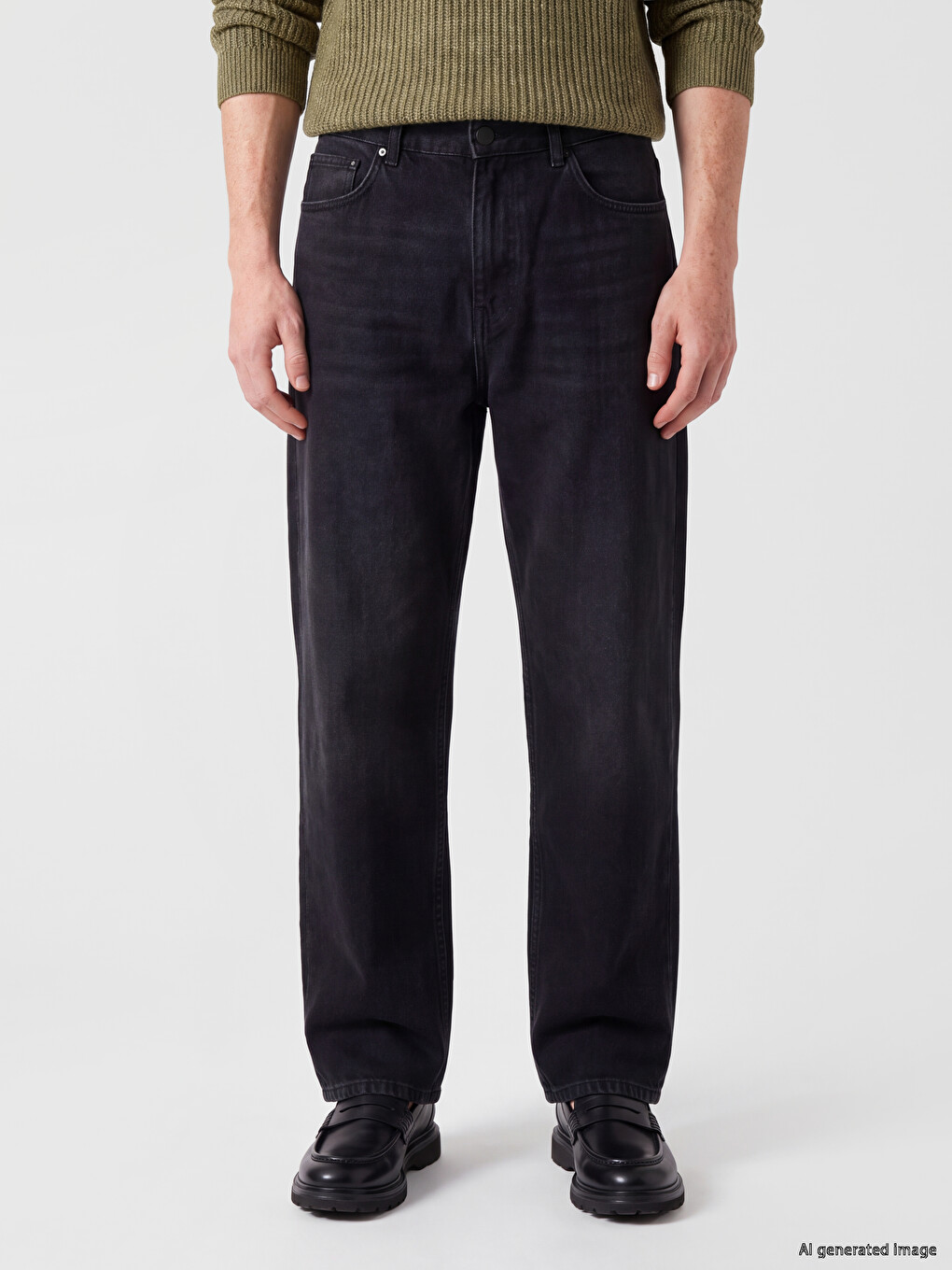 Extra Loose Fit Men's Jeans-2