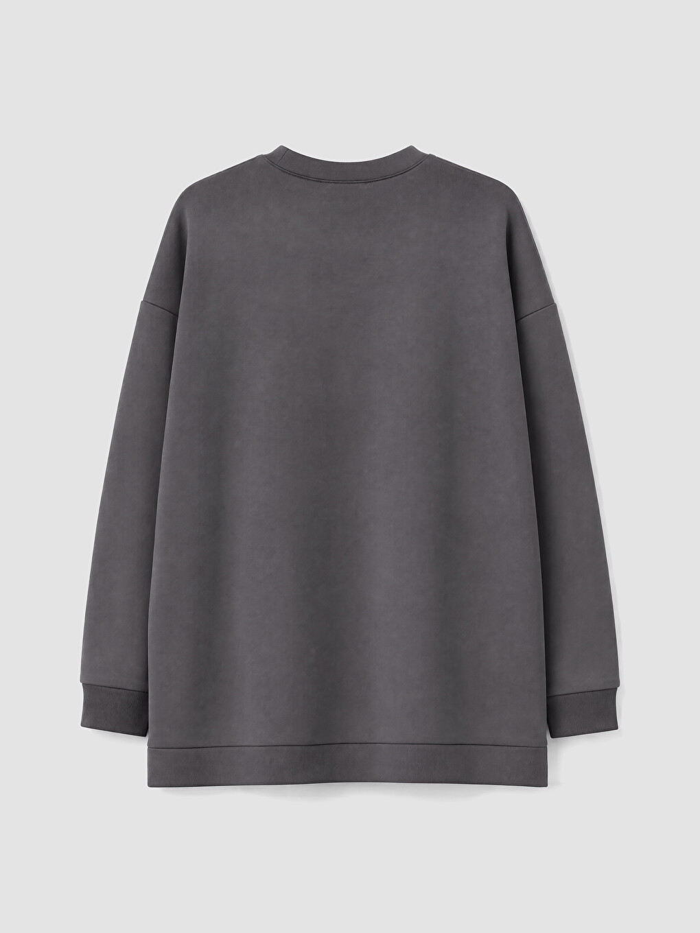 Gri Soft Touch Kadın Sweatshirt Tunik-2