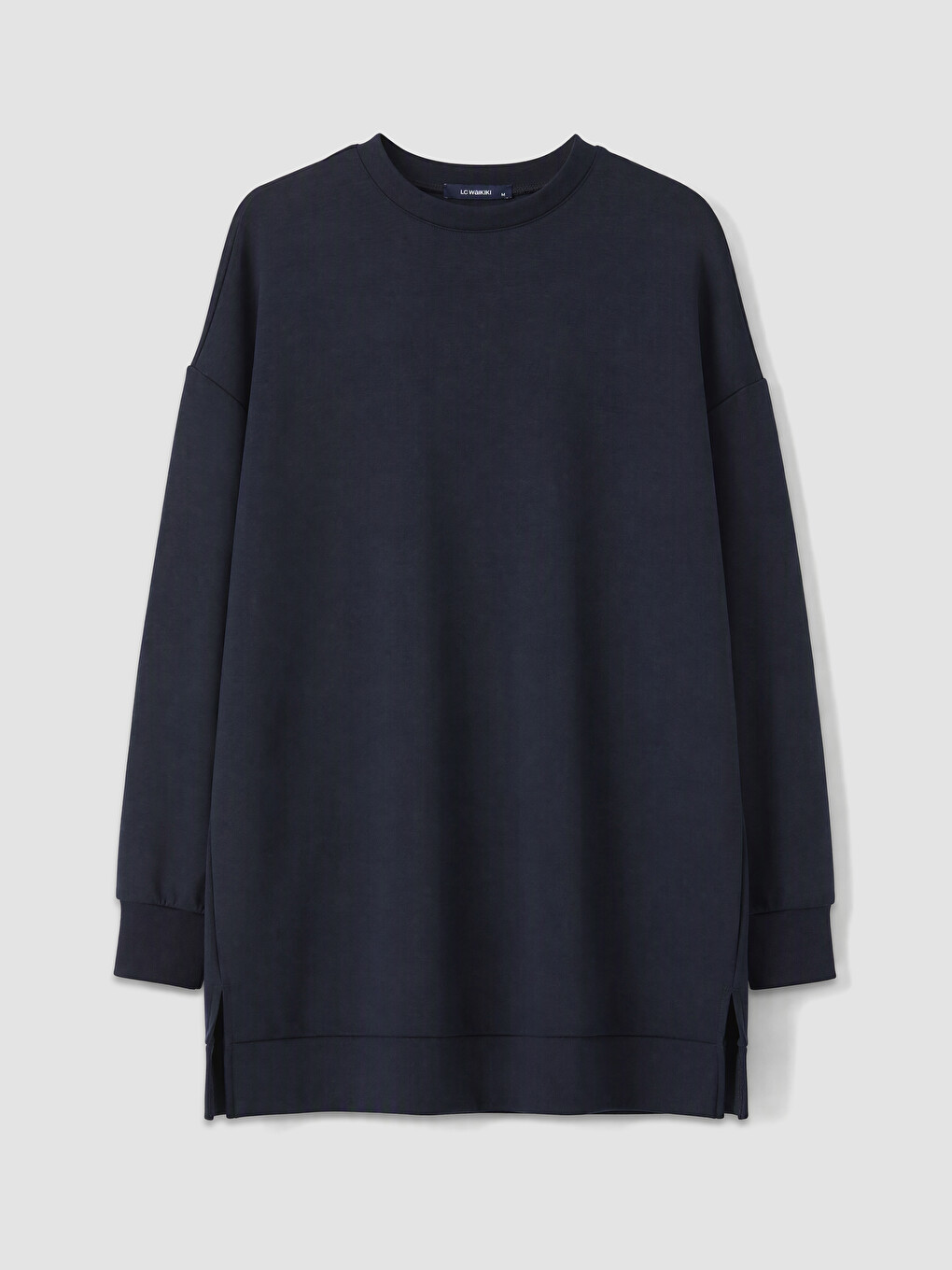 Lacivert Soft Touch Kadın Sweatshirt Tunik