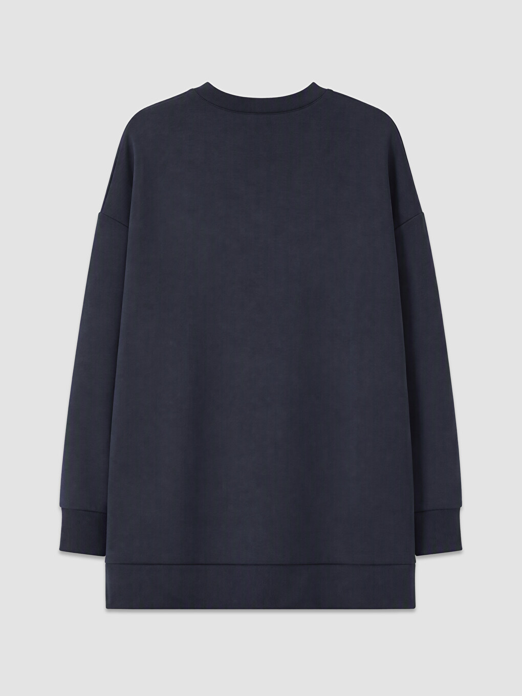 Lacivert Soft Touch Kadın Sweatshirt Tunik-1