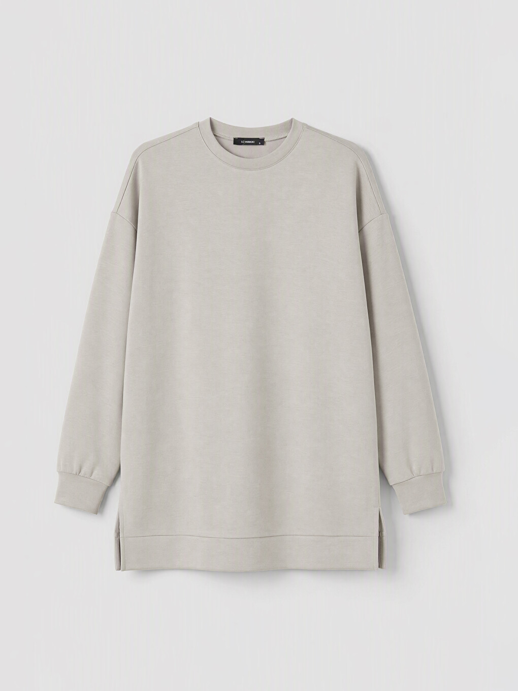Gri Soft Touch Kadın Sweatshirt Tunik