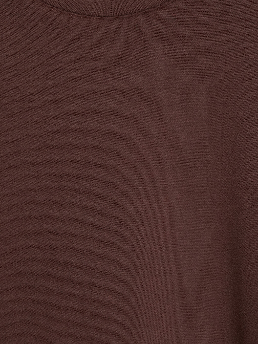 Kahverengi Soft Touch Kadın Sweatshirt Tunik-1