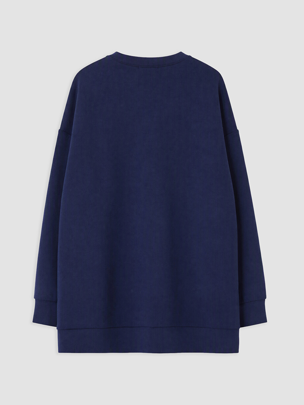 Lacivert Soft Touch Kadın Sweatshirt Tunik-1