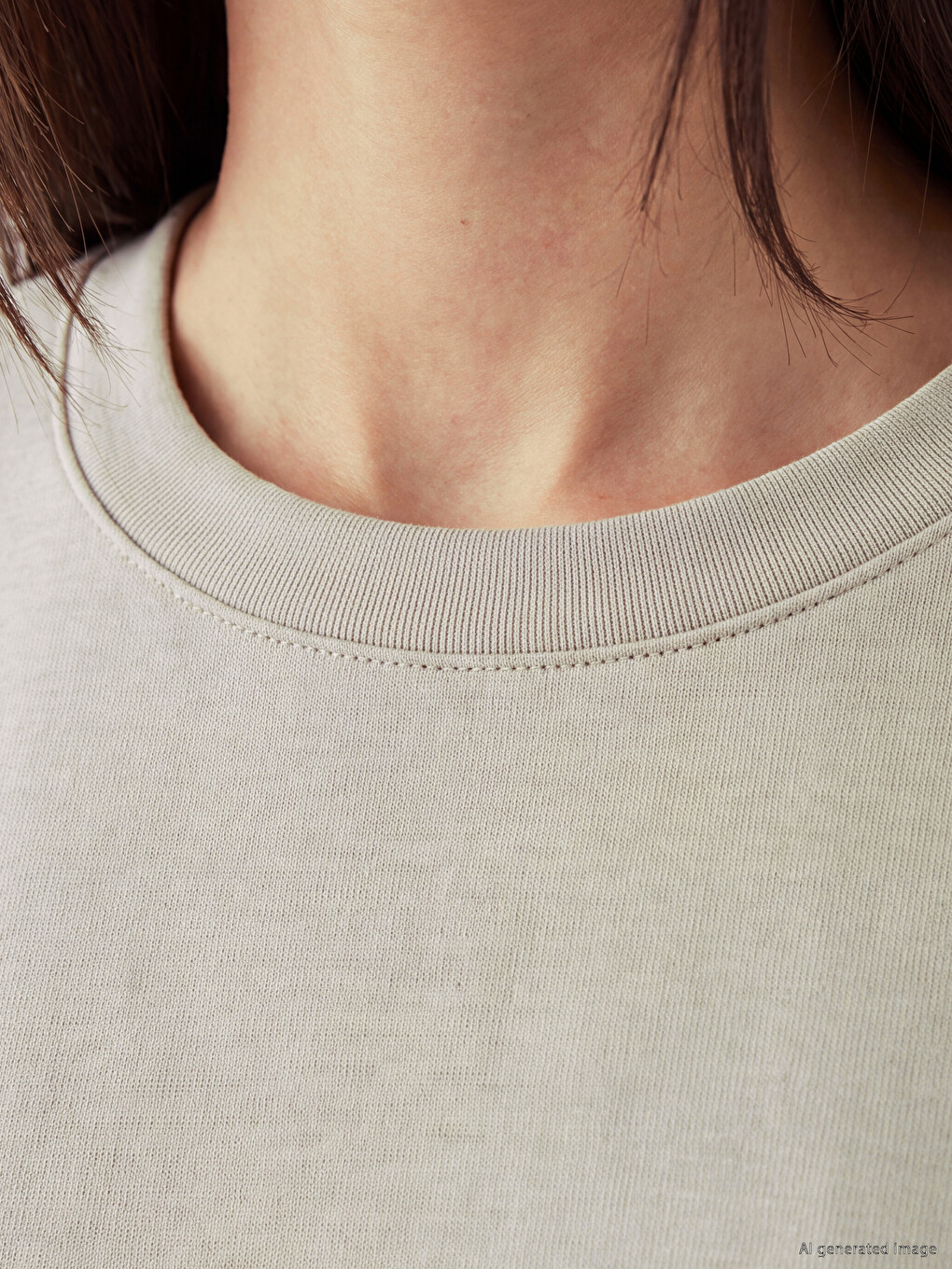 Gri Soft Touch Kadın Sweatshirt Tunik-2