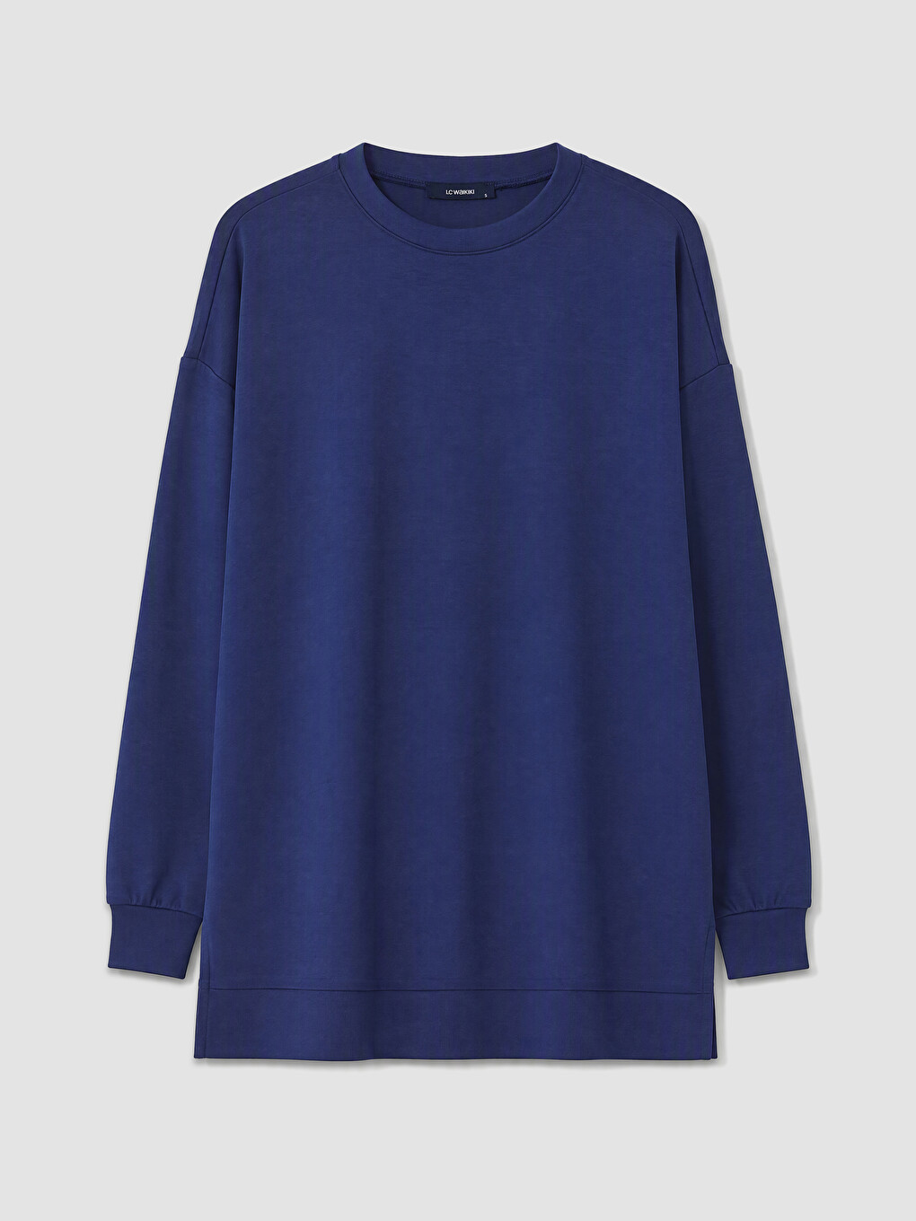 Lacivert Soft Touch Kadın Sweatshirt Tunik