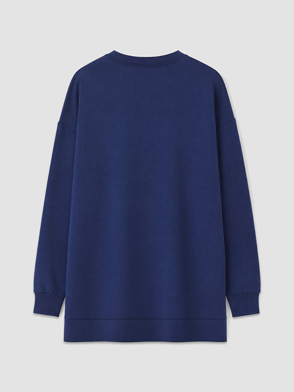 Lacivert Soft Touch Kadın Sweatshirt Tunik-1