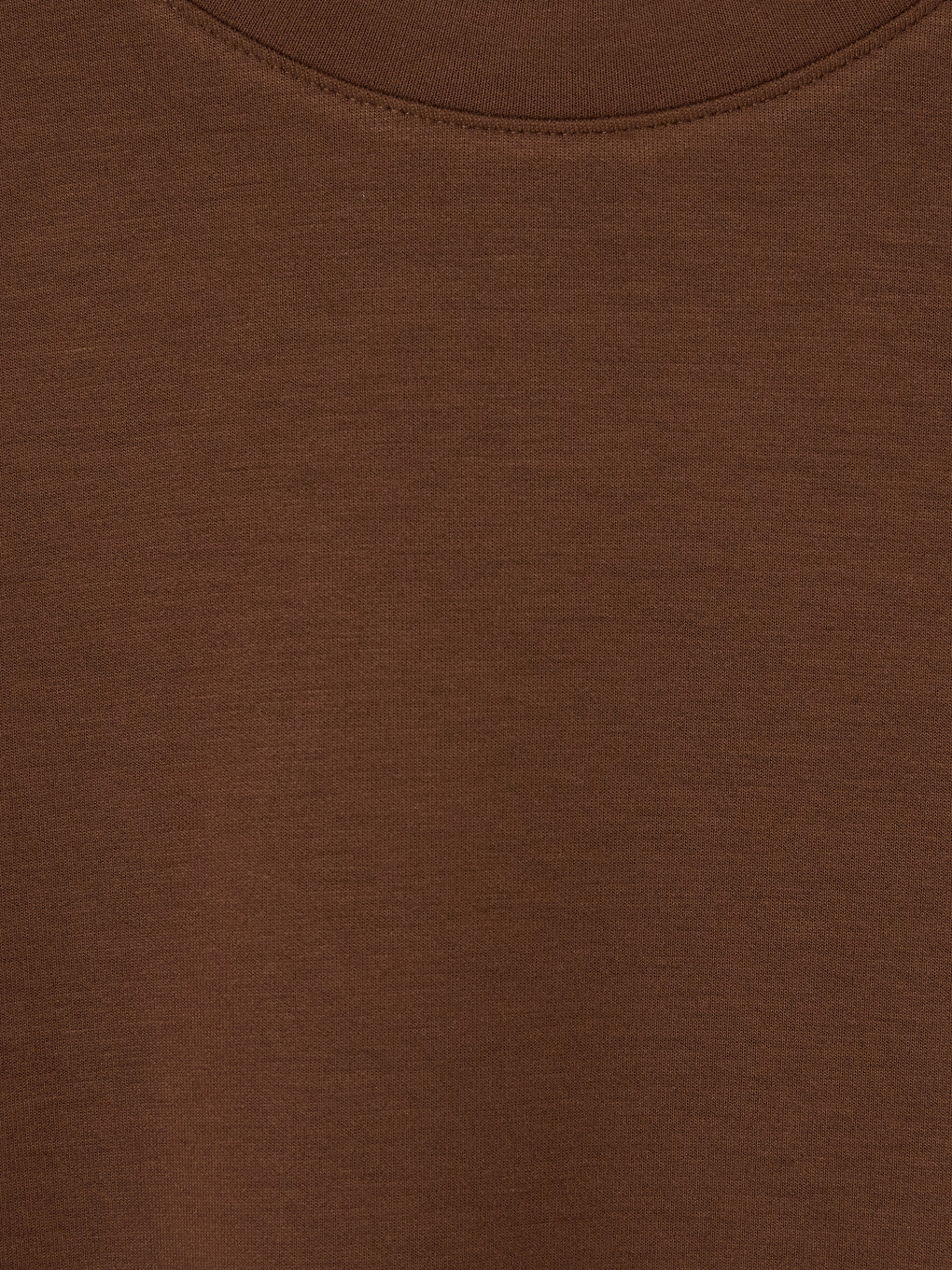 Kahverengi Soft Touch Kadın Sweatshirt Tunik-5