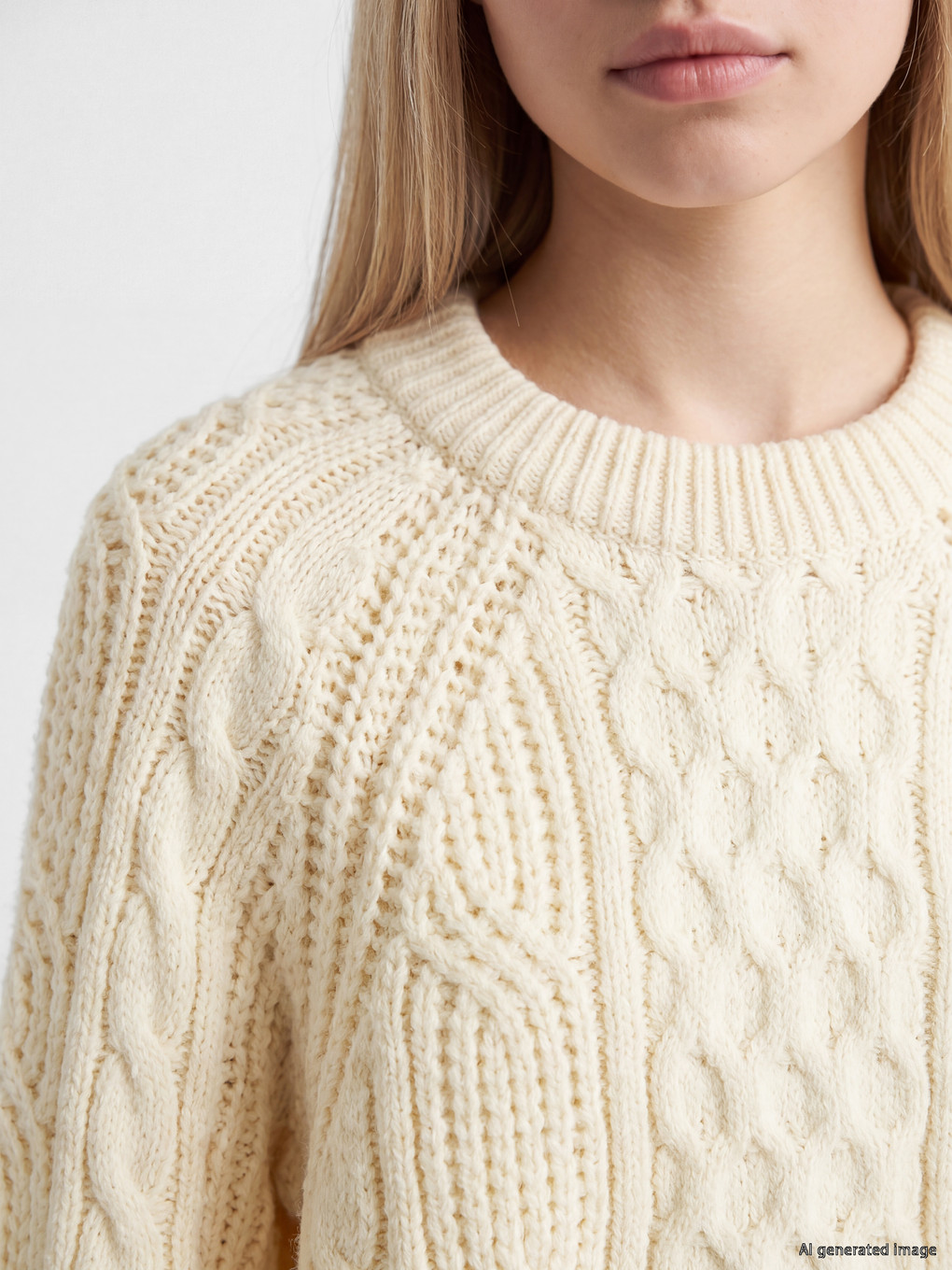 Cable Knit Patterned Knitwear Sweater-2