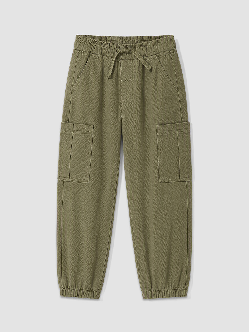 Boy Khaki Jogger Trousers