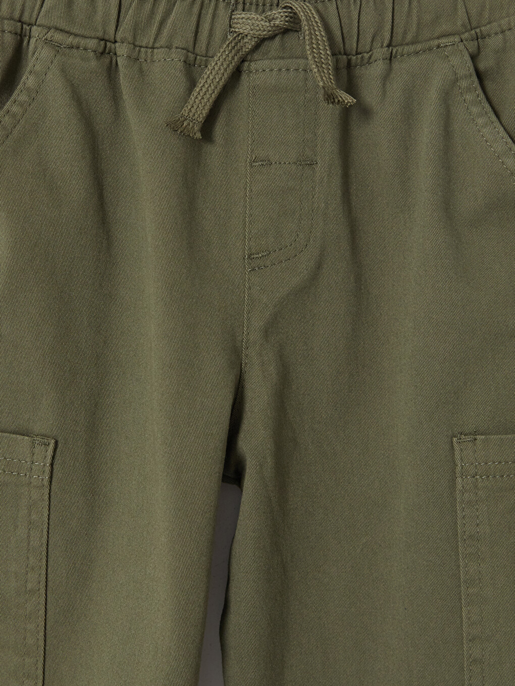 Boy Khaki Jogger Trousers-2