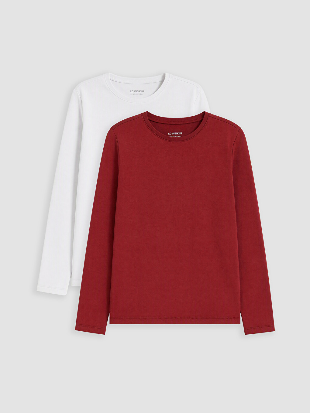 Crew Neck Girls' T-shirt 2 Pack