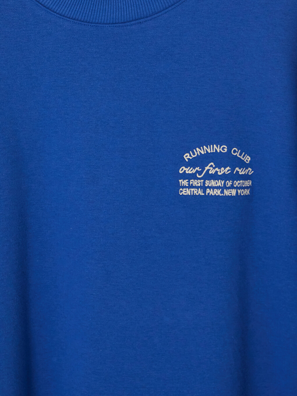 Mavi Baskılı Kadın Kalın Sweatshirt Tunik-1