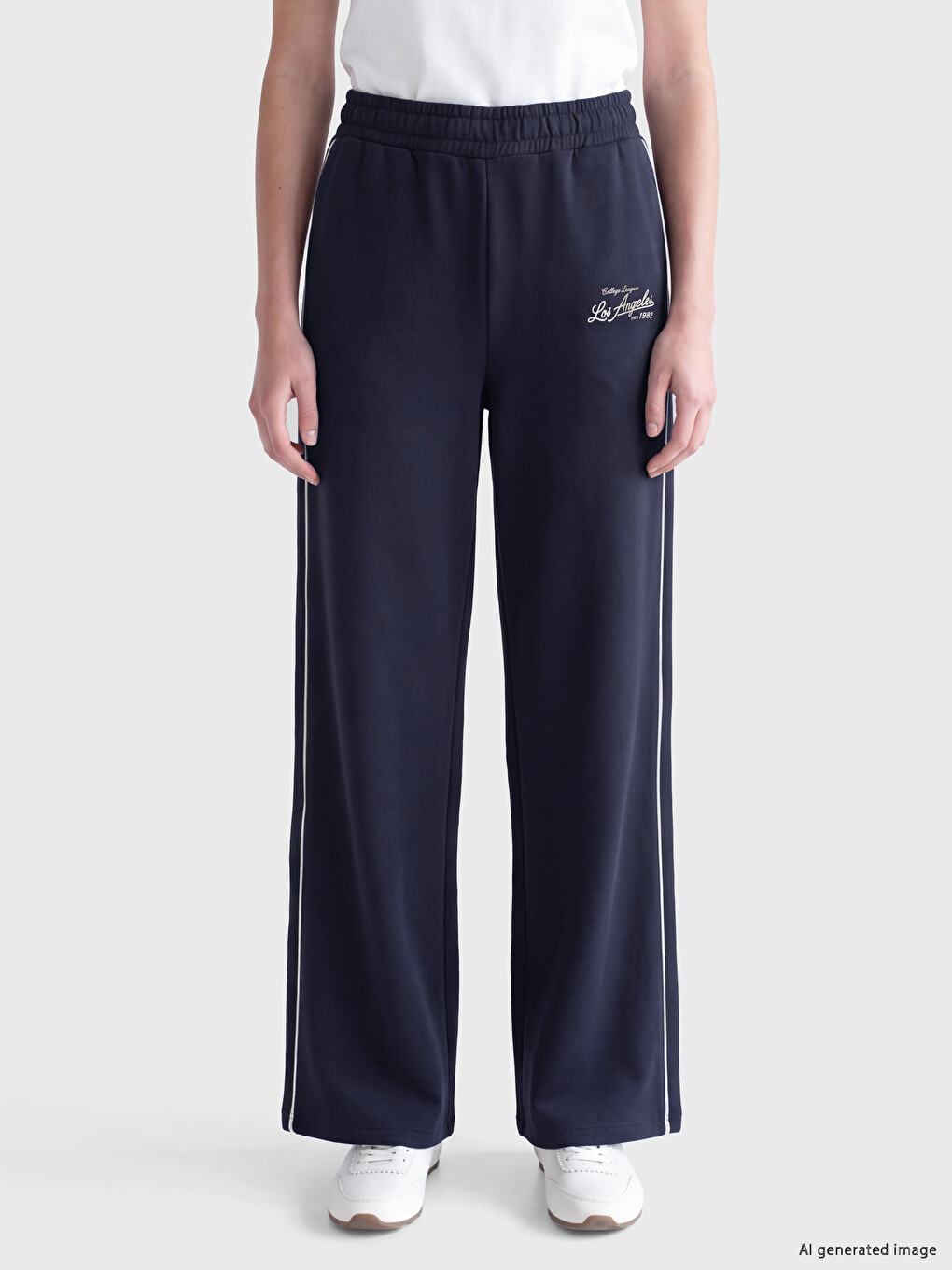 Woman Navy Sweatpants-1