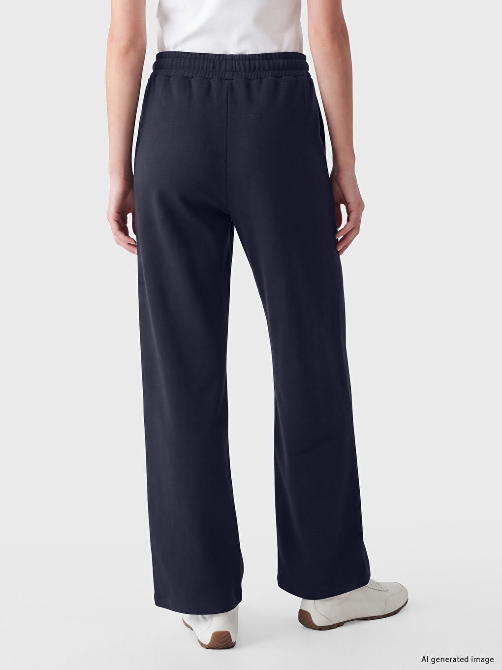 Woman Navy Sweatpants-3