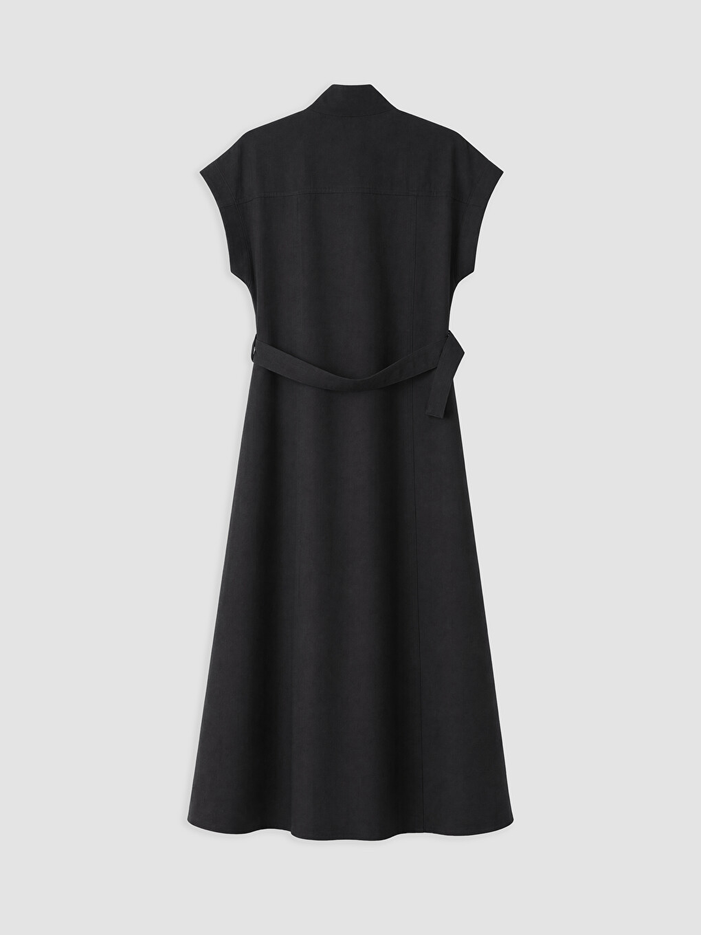 Woman Black Shirt Dress-5