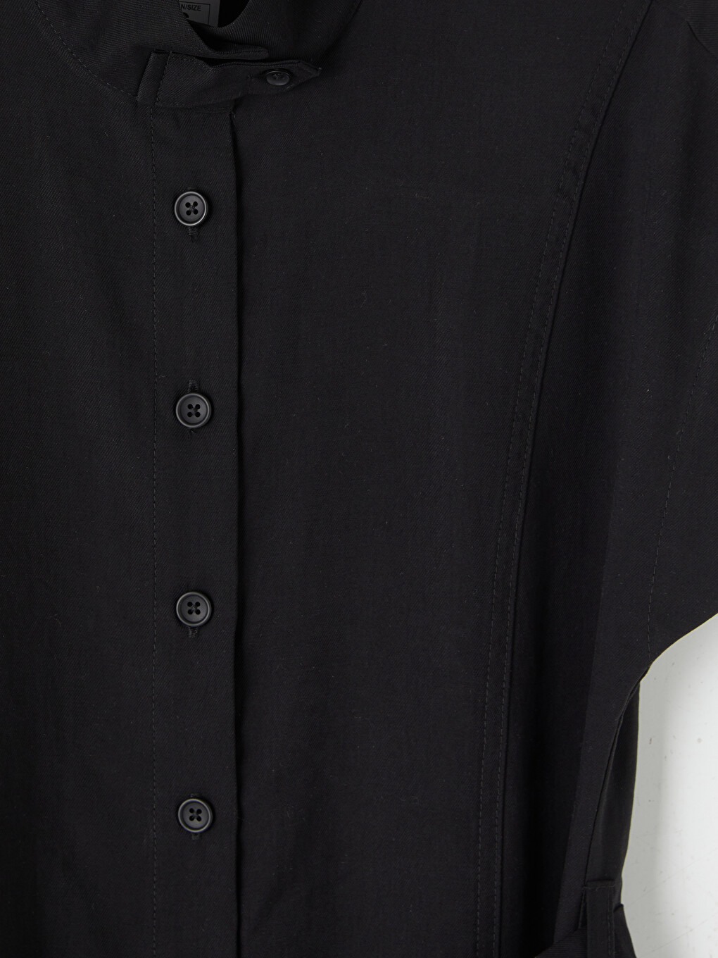 Woman Black Shirt Dress-6