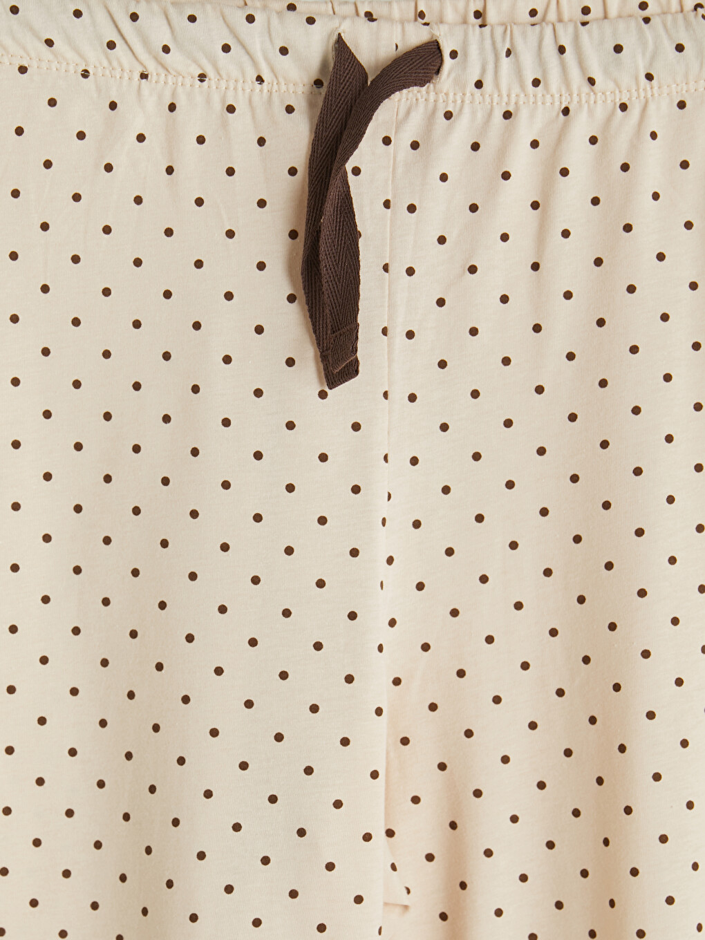 Ekru Desenli Kadın Kapri Pijama Altı 2'li-4