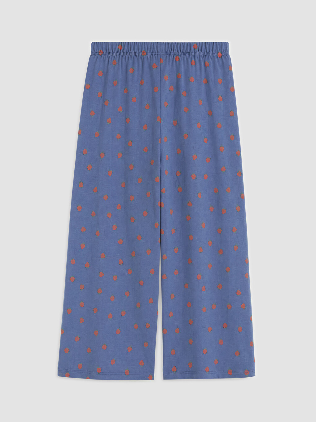 Mavi Desenli Kadın Kaprili Pijama Takımı-4