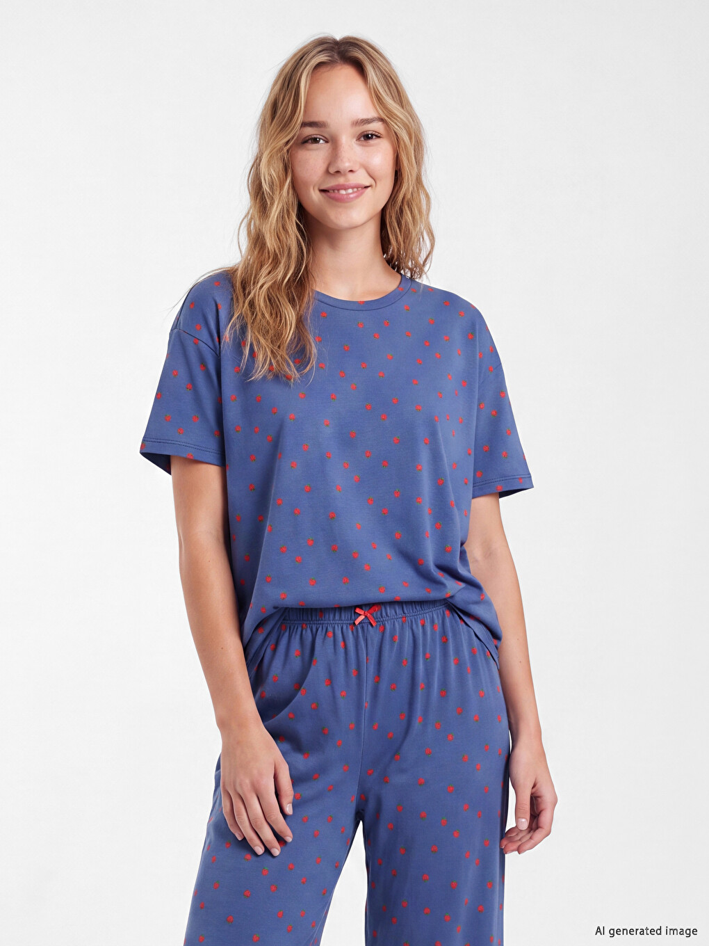 Set Pizhamash Capri Me Motive Për Gra-1