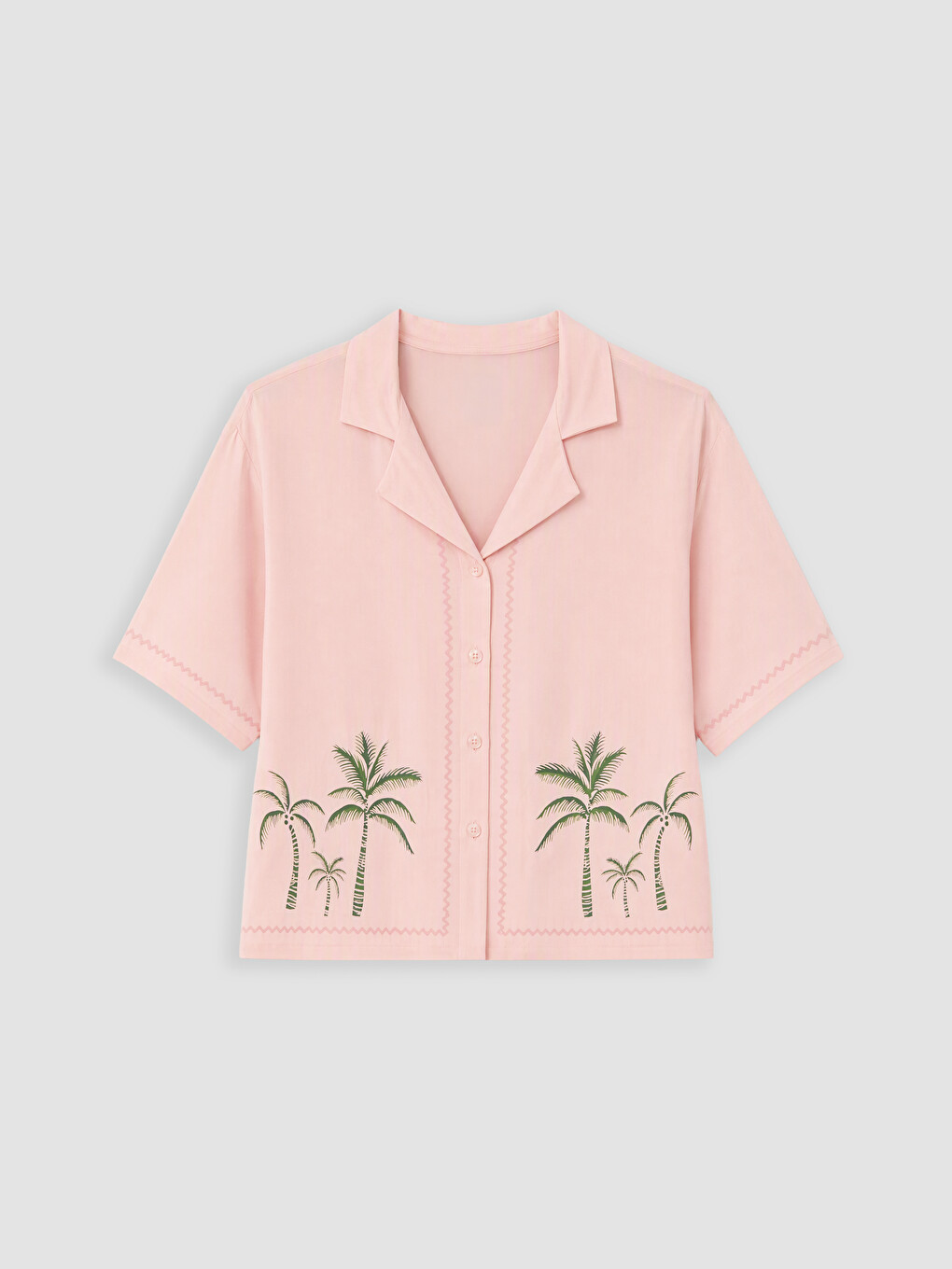 Patterned Women's Shortie Pyjamas Set-1