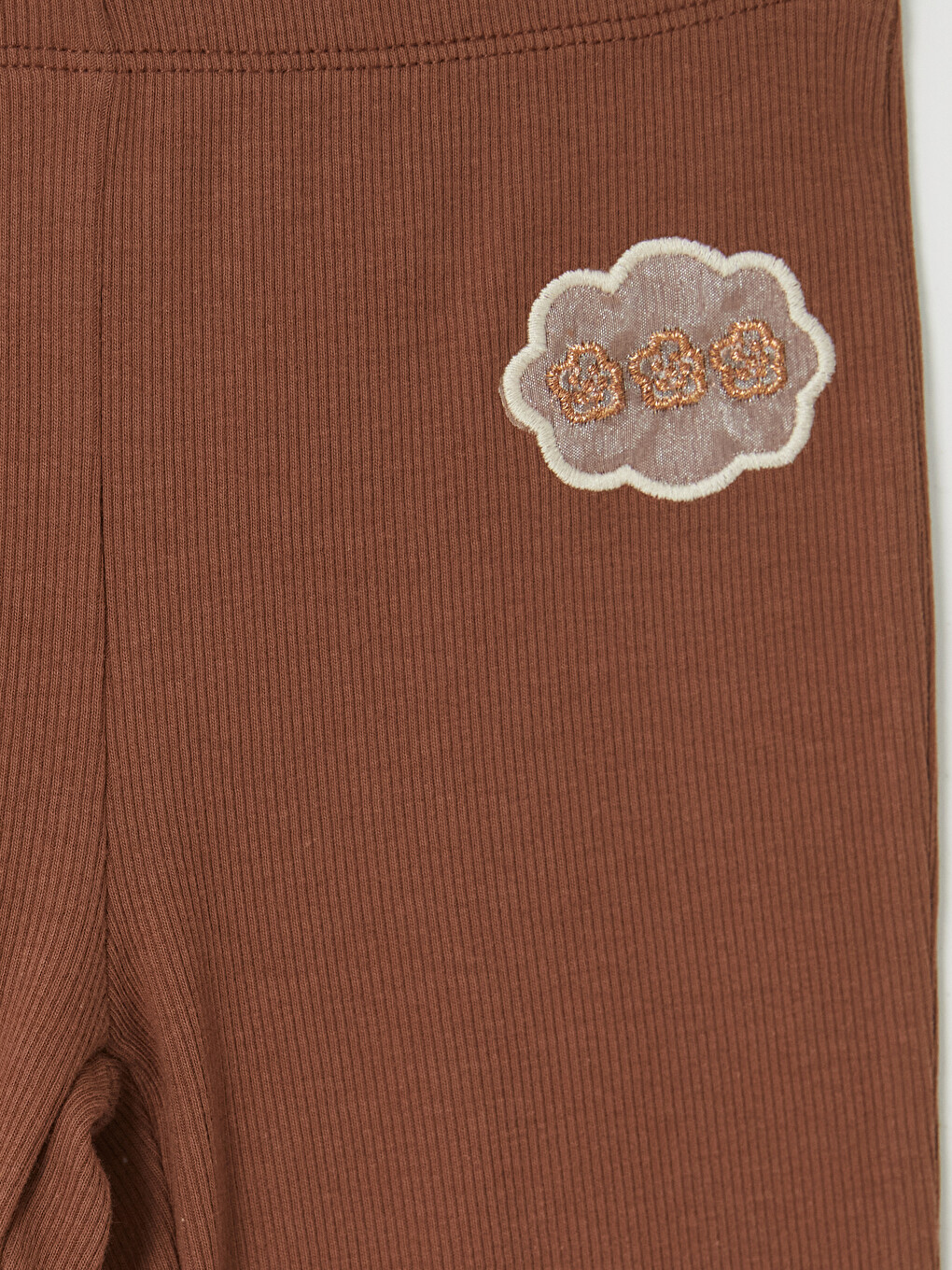 Embroidered Flare Girls' Leggings-2