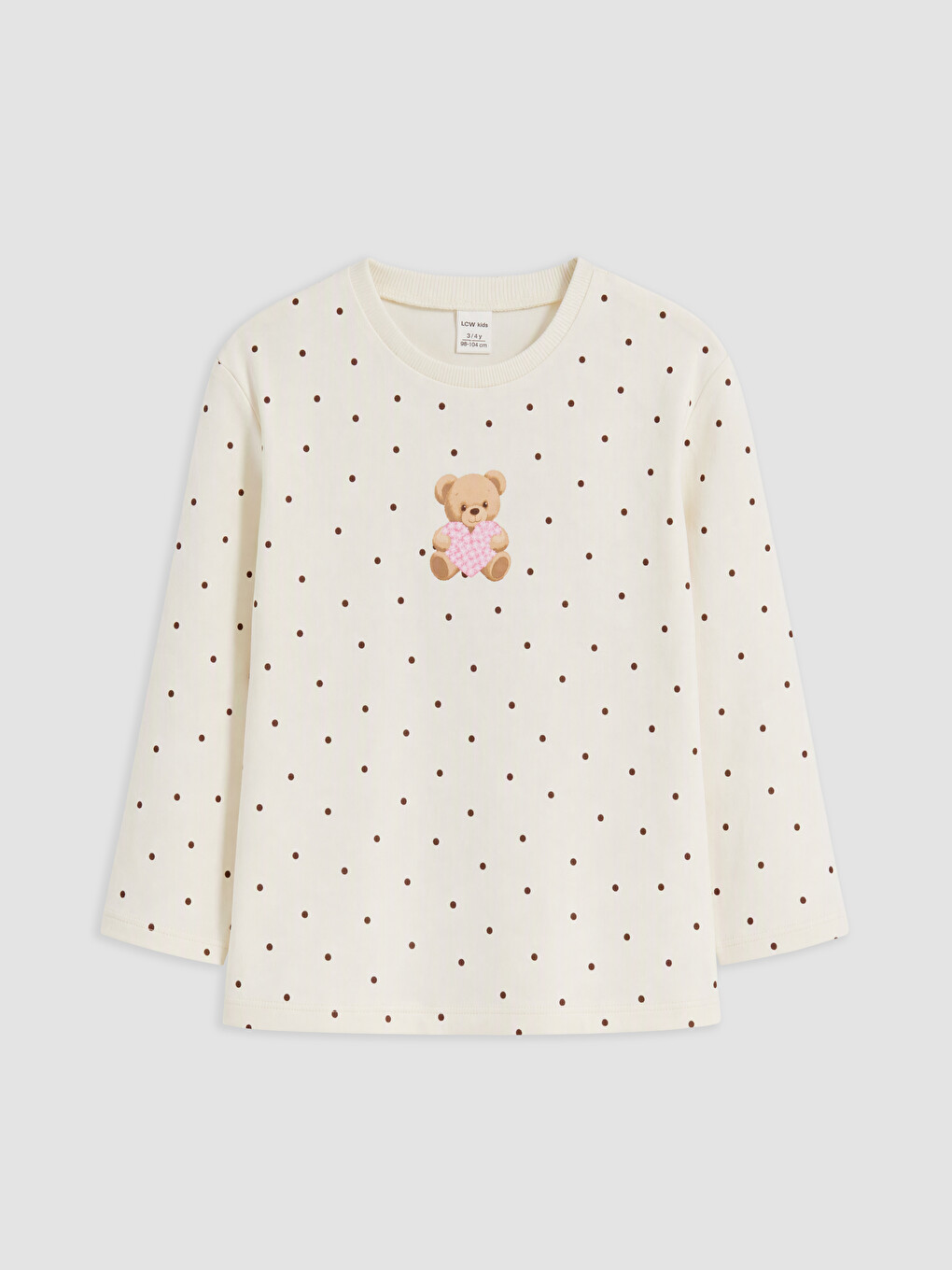 Crew Neck Printed Girls' T-shirt