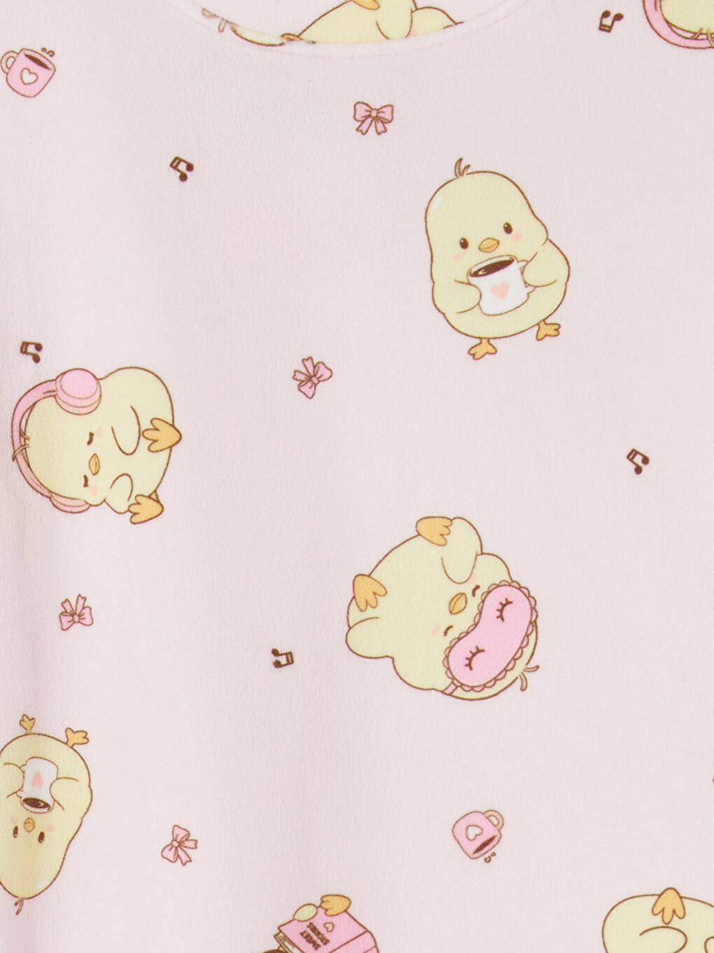 Pembe Baskılı Kız Çocuk Pijama Takım-2
