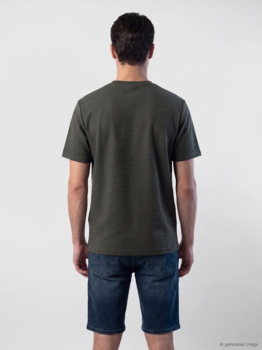 T-shirt Texturé À Col Rond Pour Homme-2