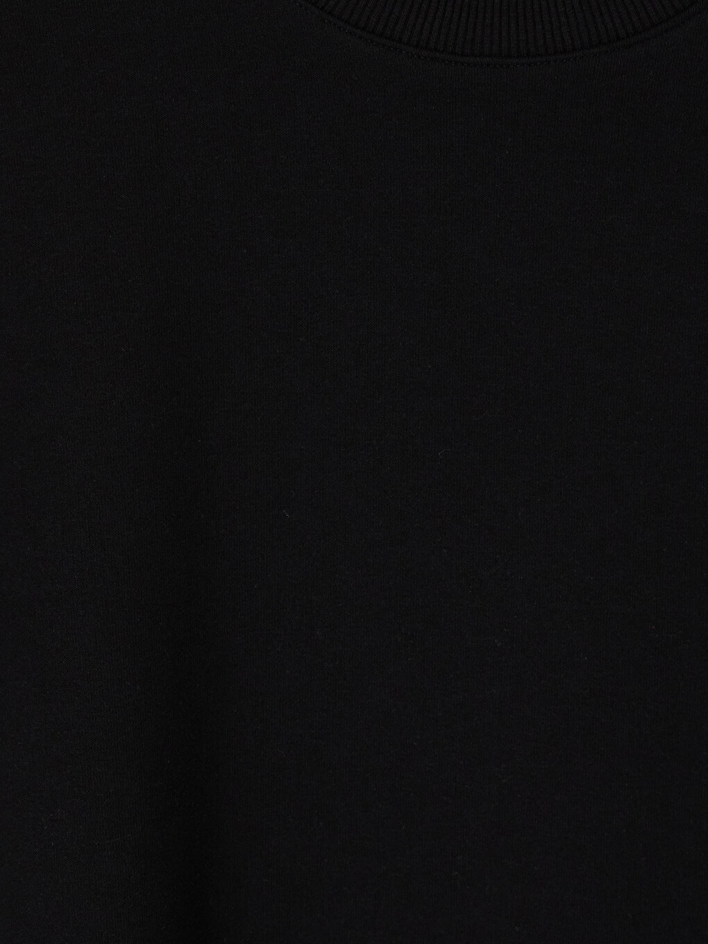 Siyah Kadın Kalın Sweatshirt Tunik-5