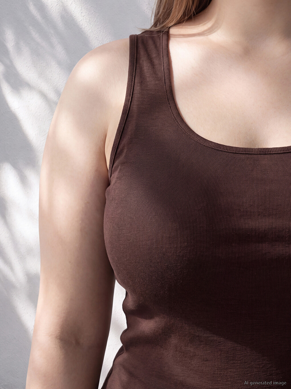 Plus Size U Neck Women's Tank Top-1