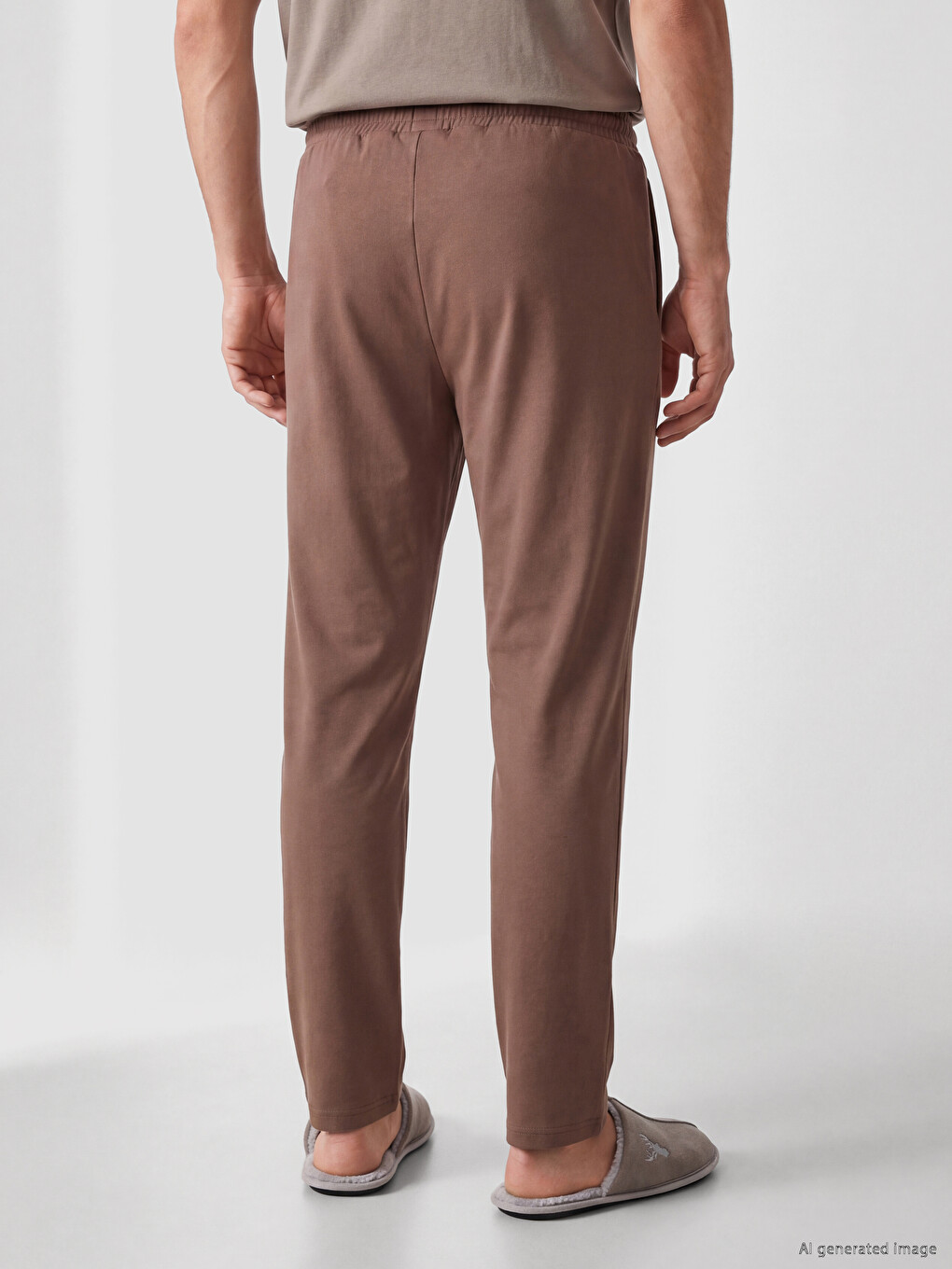 Kahverengi Regular Fit Erkek Pijama Altı-3